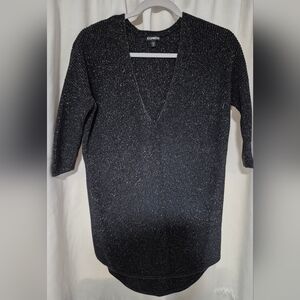 Express Black V-Neck Sweater